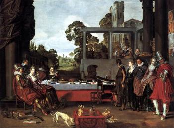 威廉 Pietersz 佈伊特文 Banquet in the Open Air 威廉 Pietersz 佈伊特文 Banquet in the Open Air